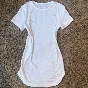Distressed Cotton Dress